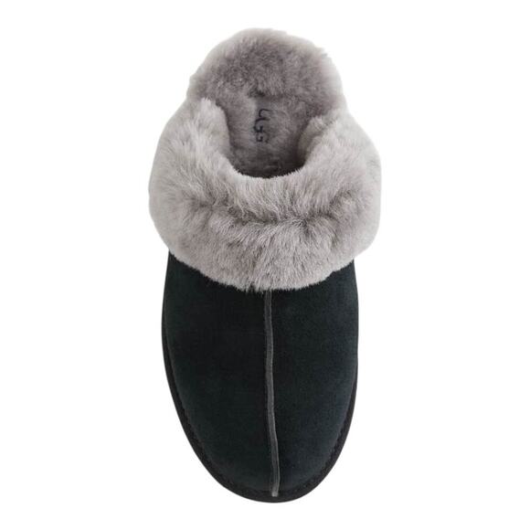 UGG Women’s Black/Grey Scuffette II Suede Slippers/ House Shoes | NEW/NIB!! - Picture 4 of 15